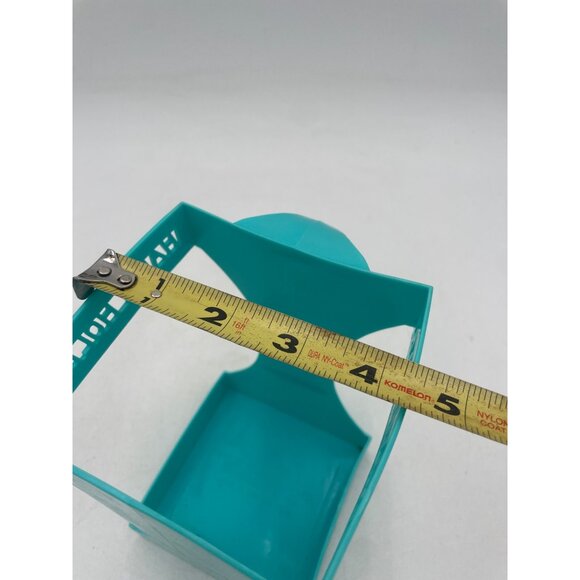 Vintage Turquoise Handi Holder Cup Handle Carrier Retro Plastic Drink Grip 1970 - Picture 7 of 7